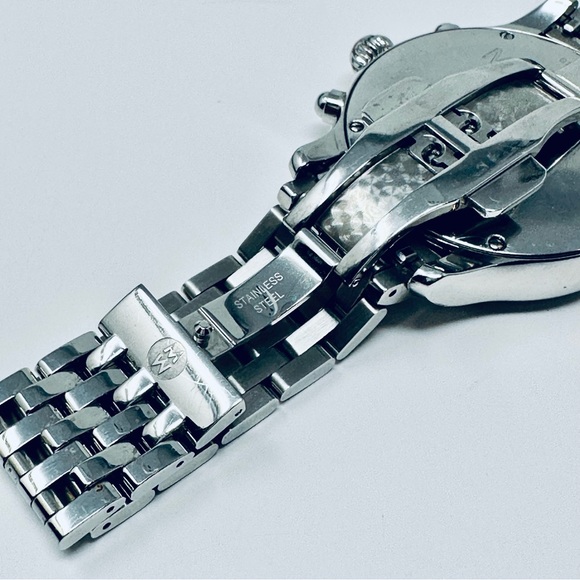 RARE MICHELE MOON PHASE JETWAY WATCH - Picture 10 of 10